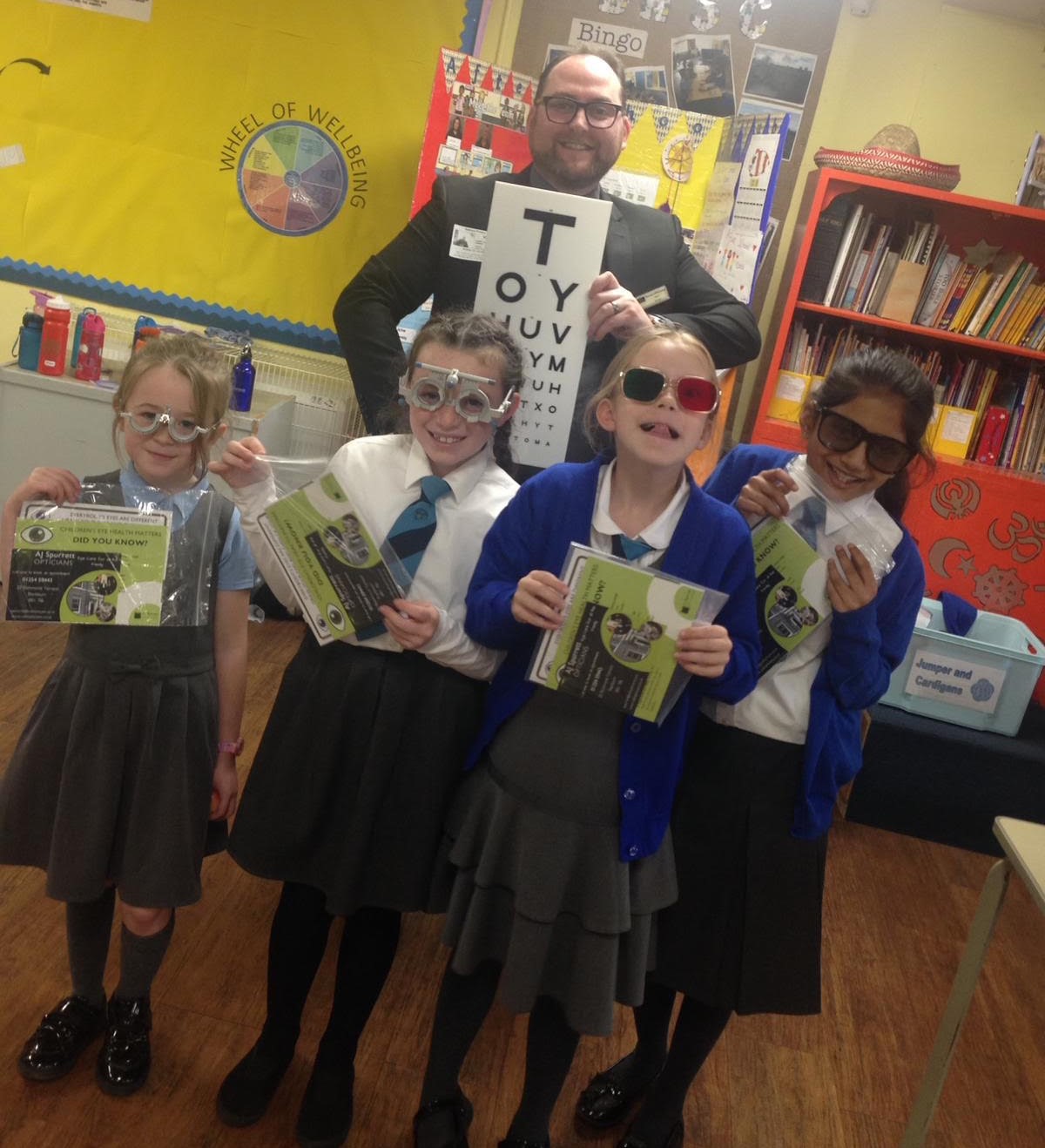 Blackburn opticians embark on schools roadshow image