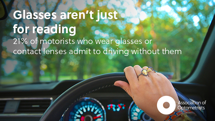 What standard of vision is needed for driving a car or motorbike? image