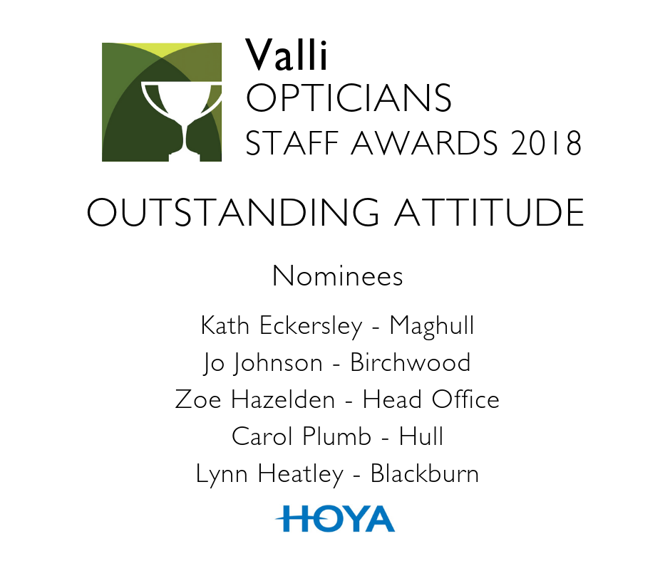 Valli Opticians Outstanding Attitude Award 2018 image