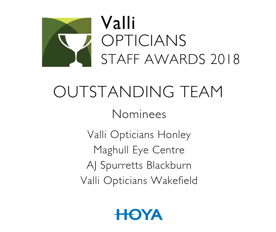 Valli Opticians Outstanding Team of the Year 2018 image
