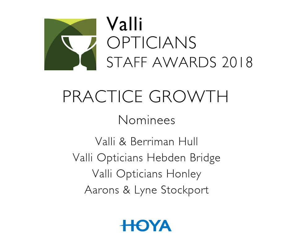 Valli Opticians Practice Growth Award 2018 image