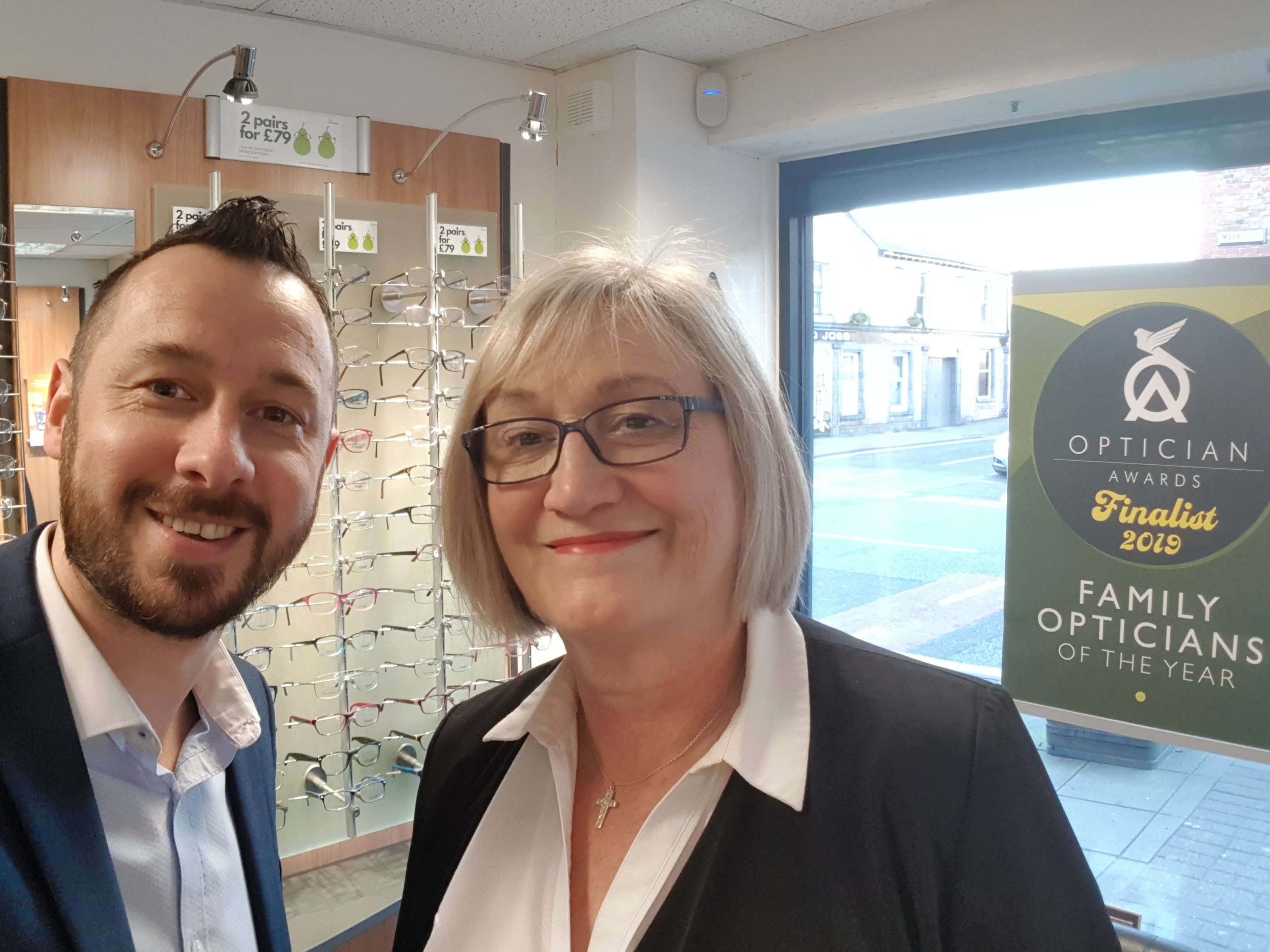 Team members at Hyde opticians donate 103 pints of blood image
