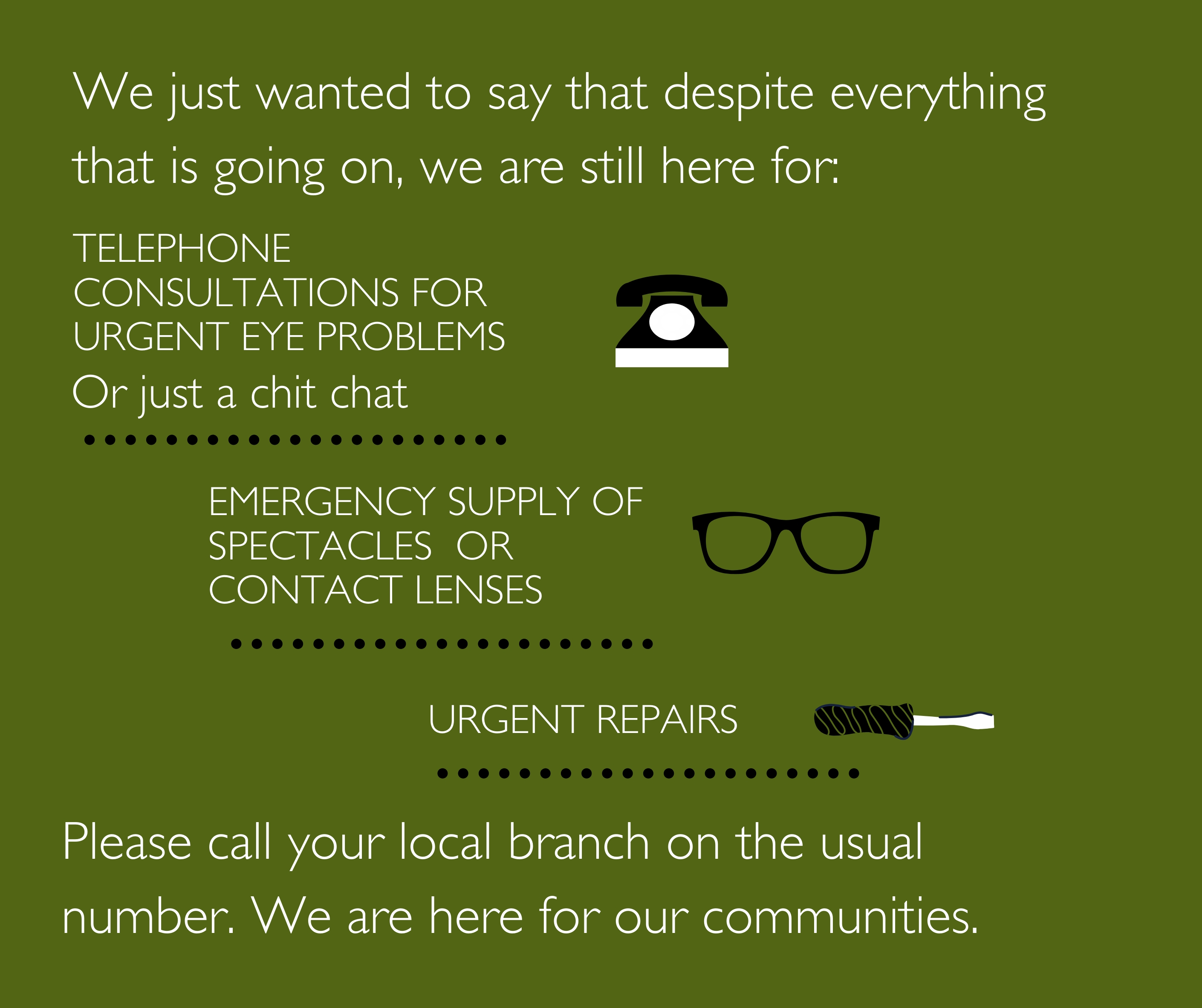 Essential and Urgent eye care services image